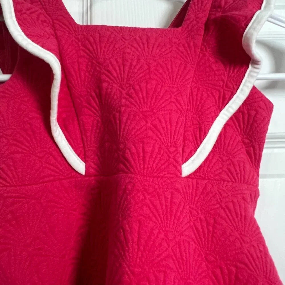 Janie and Jack Toddler Girl Easter Quilted Jacquard Dress Size 18-24M